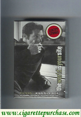 Lucky Strike TheWorldIsYourSite cigarettes hard box